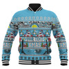 Cronulla-Sutherland Sharks Christmas Aboriginal Custom Baseball Jacket - Indigenous Knitted Ugly Xmas Style Baseball Jacket