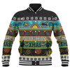 Penrith Panthers Christmas Aboriginal Custom Baseball Jacket - Indigenous Knitted Ugly Xmas Style Baseball Jacket