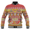 Redcliffe Dolphins Christmas Aboriginal Custom Baseball Jacket - Indigenous Knitted Ugly Xmas Style Baseball Jacket