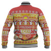 Redcliffe Dolphins Christmas Aboriginal Custom Baseball Jacket - Indigenous Knitted Ugly Xmas Style Baseball Jacket