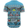 Cronulla-Sutherland Sharks Christmas Aboriginal Custom Baseball Shirt - Indigenous Knitted Ugly Xmas Style Baseball Shirt