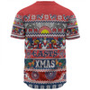 Sydney Roosters Christmas Aboriginal Custom Baseball Shirt - Indigenous Knitted Ugly Xmas Style Baseball Shirt