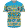 Gold Coast Titans Christmas Aboriginal Custom Baseball Shirt - Indigenous Knitted Ugly Xmas Style Baseball Shirt