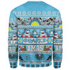 Cronulla-Sutherland Sharks Christmas Aboriginal Custom Sweatshirt - Indigenous Knitted Ugly Xmas Style Sweatshirt