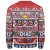 Sydney Roosters Christmas Aboriginal Custom Sweatshirt - Indigenous Knitted Ugly Xmas Style Sweatshirt