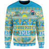 Gold Coast Titans Christmas Aboriginal Custom Sweatshirt - Indigenous Knitted Ugly Xmas Style Sweatshirt