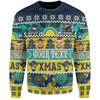 North Queensland Cowboys Christmas Aboriginal Custom Sweatshirt - Indigenous Knitted Ugly Xmas Style Sweatshirt