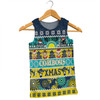 North Queensland Cowboys Christmas Aboriginal Custom Men Singlet - Indigenous Knitted Ugly Xmas Style Men Singlet