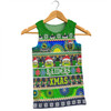 Canberra Raiders Christmas Aboriginal Custom Men Singlet - Indigenous Knitted Ugly Xmas Style Men Singlet