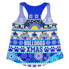 Canterbury-Bankstown Bulldogs Christmas Aboriginal Custom Women Racerback Singlet - Indigenous Knitted Ugly Xmas Style Women Racerback Singlet