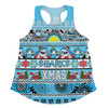 Cronulla-Sutherland Sharks Christmas Aboriginal Custom Women Racerback Singlet - Indigenous Knitted Ugly Xmas Style Women Racerback Singlet