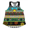 Penrith Panthers Christmas Aboriginal Custom Women Racerback Singlet - Indigenous Knitted Ugly Xmas Style Women Racerback Singlet