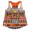 Wests Tigers Christmas Aboriginal Custom Women Racerback Singlet - Indigenous Knitted Ugly Xmas Style Women Racerback Singlet