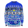 Canterbury-Bankstown Bulldogs Christmas Aboriginal Custom Long Sleeve T-Shirt - Indigenous Knitted Ugly Xmas Style Long Sleeve T-Shirt