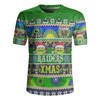 Canberra Raiders Christmas Aboriginal Custom Rugby Jersey - Indigenous Knitted Ugly Xmas Style Rugby Jersey