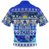 Canterbury-Bankstown Bulldogs Christmas Aboriginal Custom Zip Polo Shirt - Indigenous Knitted Ugly Xmas Style Zip Polo Shirt