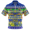 Parramatta Eels Christmas Aboriginal Custom Zip Polo Shirt - Indigenous Knitted Ugly Xmas Style Zip Polo Shirt