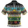 Penrith Panthers Christmas Aboriginal Custom Zip Polo Shirt - Indigenous Knitted Ugly Xmas Style Zip Polo Shirt