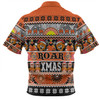 Wests Tigers Christmas Aboriginal Custom Zip Polo Shirt - Indigenous Knitted Ugly Xmas Style Zip Polo Shirt