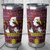 Manly Warringah Sea Eagles Tumbler - Christmas Knit Patterns Vintage Jersey Ugly
