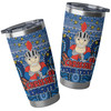 Newcastle Knights Tumbler - Christmas Knit Patterns Vintage Jersey Ugly