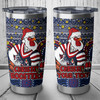 Sydney Roosters Tumbler - Christmas Knit Patterns Vintage Jersey Ugly