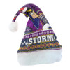 Melbourne Storm Christmas Hat - Ugly Xmas And Aboriginal Patterns For Die Hard Fan