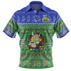 Canberra Raiders Christmas Custom Polo Shirt - Chrissie Spirit Polo Shirt