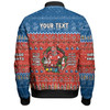 Newcastle Knights Christmas Custom Bomber Jacket - Chrissie Spirit Bomber Jacket