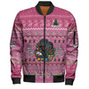 Penrith Panthers Christmas Custom Bomber Jacket - Chrissie Spirit Bomber Jacket