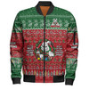South Sydney Rabbitohs Custom Bomber Jacket - Chrissie Spirit Bomber Jacket