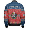 Sydney Roosters Christmas Custom Bomber Jacket - Chrissie Spirit Bomber Jacket