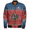 Sydney Roosters Christmas Custom Bomber Jacket - Chrissie Spirit Bomber Jacket