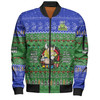 Canberra Raiders Christmas Custom Bomber Jacket - Chrissie Spirit Bomber Jacket