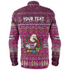 Manly Warringah Sea Eagles Christmas Custom Long Sleeve Shirt - Chrissie Spirit Long Sleeve Shirt