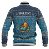 Gold Coast Titans Christmas Custom Baseball Jacket - Chrissie Spirit Baseball Jacket