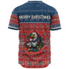 Sydney Roosters Christmas Custom Baseball Shirt - Chrissie Spirit Baseball Shirt