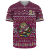 Queensland Cane Toads Christmas Custom Baseball Shirt - Chrissie Spirit Baseball Shirt