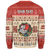 Redcliffe Dolphins Christmas Custom Sweatshirt - Chrissie Spirit Sweatshirt