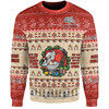 Redcliffe Dolphins Christmas Custom Sweatshirt - Chrissie Spirit Sweatshirt