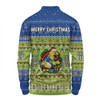 Parramatta Eels Christmas Custom Long Sleeve Polo Shirt - Chrissie Spirit Long Sleeve Polo Shirt