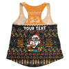 Wests Tigers Christmas Custom Women Racerback Singlet - Chrissie Spirit Women Racerback Singlet