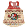 Redcliffe Dolphins Christmas Custom Women Racerback Singlet - Chrissie Spirit Women Racerback Singlet