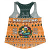 Australia Wallabies Christmas Custom Women Racerback Singlet - Chrissie Spirit Women Racerback Singlet