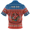 Newcastle Knights Christmas Custom Zip Polo Shirt - Chrissie Spirit Zip Polo Shirt