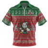 South Sydney Rabbitohs Custom Zip Polo Shirt - Chrissie Spirit Zip Polo Shirt