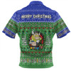 Canberra Raiders Christmas Custom Zip Polo Shirt - Chrissie Spirit Zip Polo Shirt