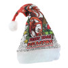 St. George Illawarra Dragons Christmas Hat - Merry Christmas Our Beloved Team With Aboriginal Dot Art Pattern