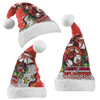 St. George Illawarra Dragons Christmas Hat - Merry Christmas Our Beloved Team With Aboriginal Dot Art Pattern