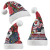 Sydney Roosters Christmas Hat - Merry Christmas Our Beloved Team With Aboriginal Dot Art Pattern